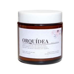 vela de soja de orquidea