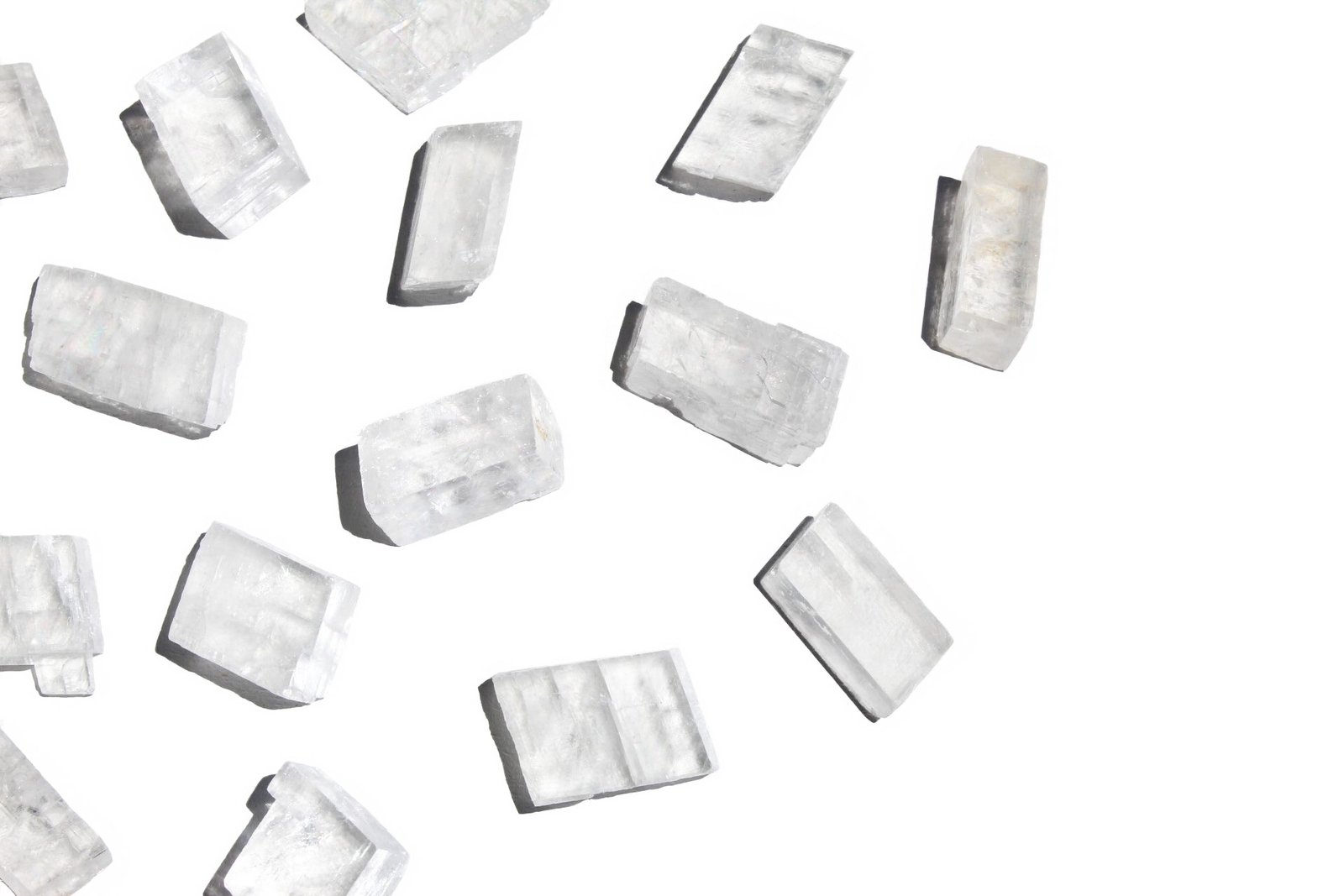 cristal calcite óptica em bruto