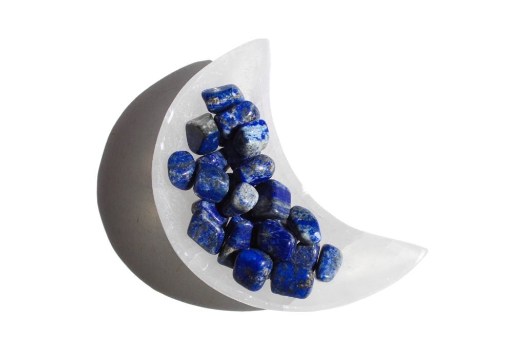 lápis-lazúli rolado na taça