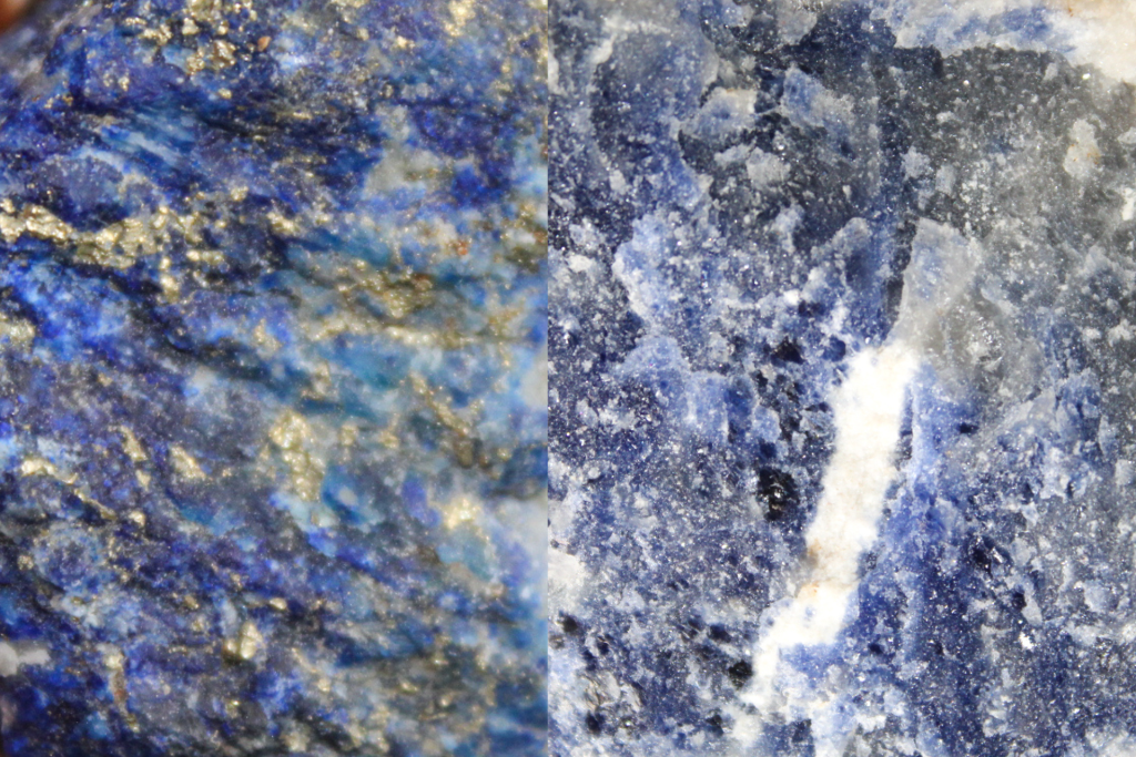 lápis-lazúli vs sodalite