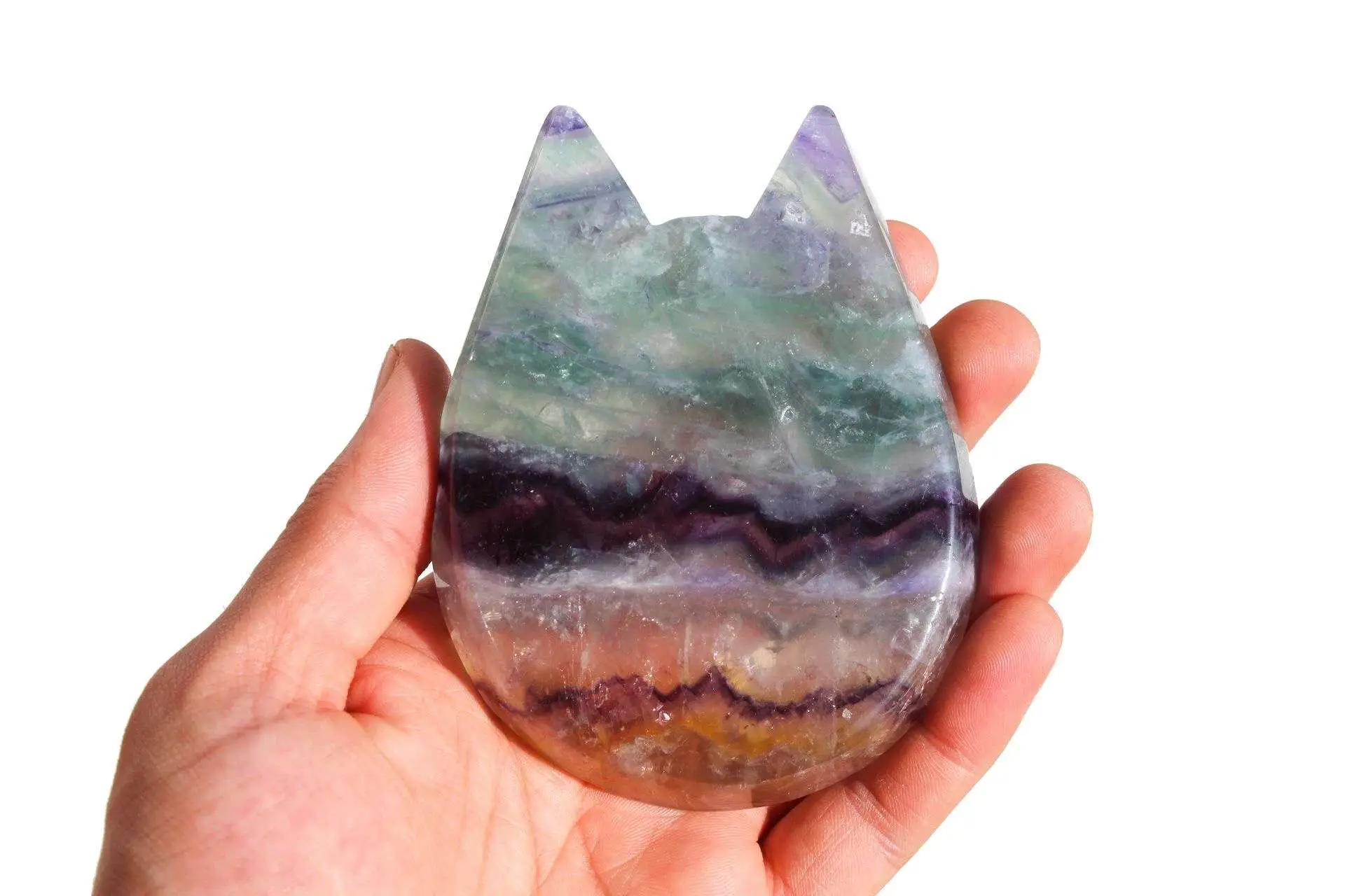 taça-fluorite-gato-43672 (5) taça de fluorite arco-íris em forma de gato