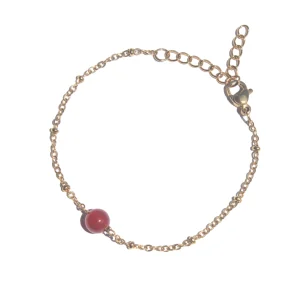 Pulseira Aedos Cornalina (Dourado/Prateado)