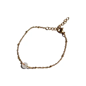 Pulseira Aedos Quartzo Transparente (Dourado/Prateado)