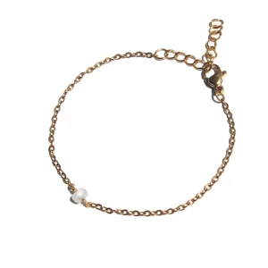 Pulseira Birthstone Junho - Pedra da Lua (Dourado/Prateado)