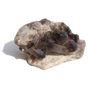 drusa de quartzo fumado