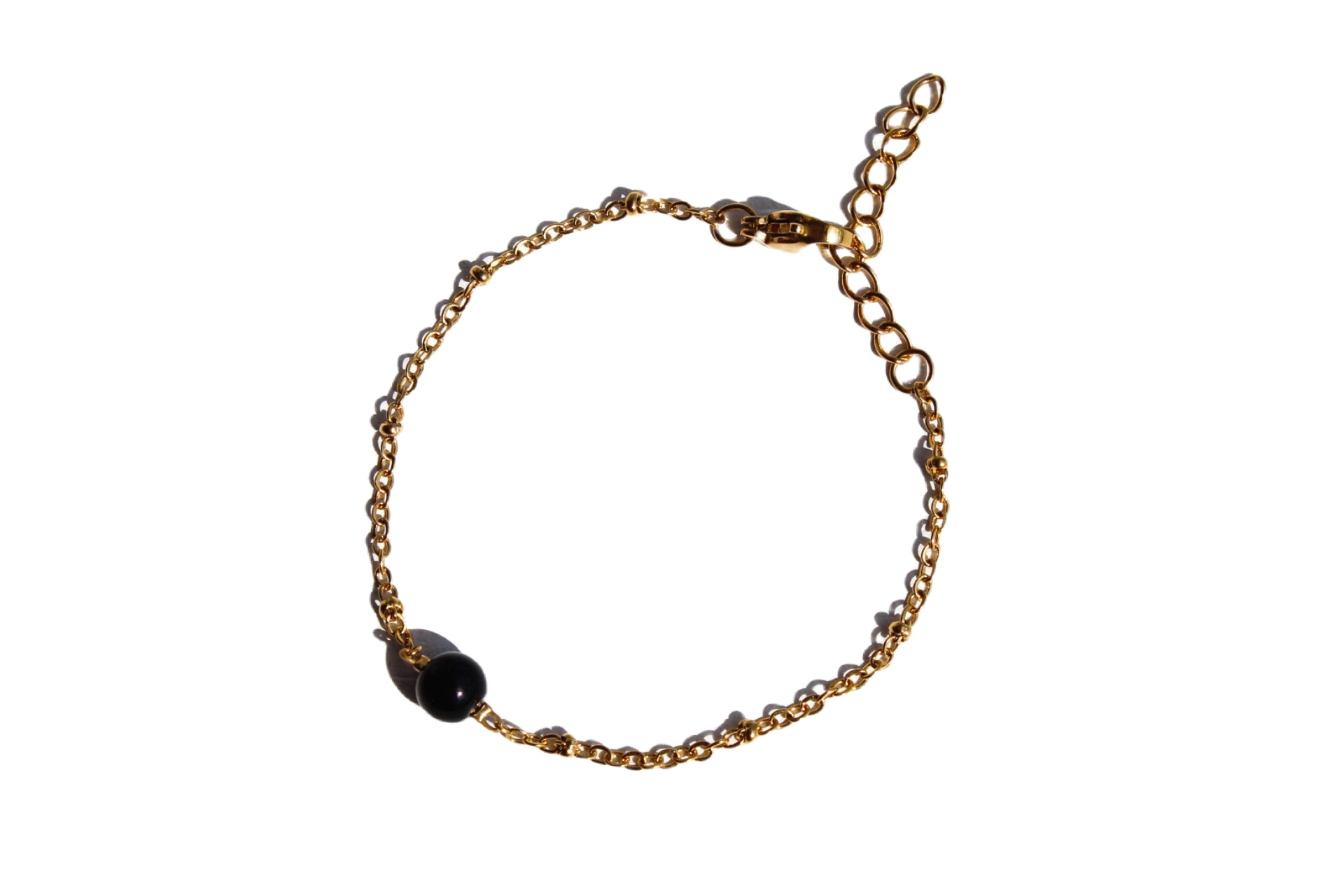 pulseira aedos obsidiana dourada 1