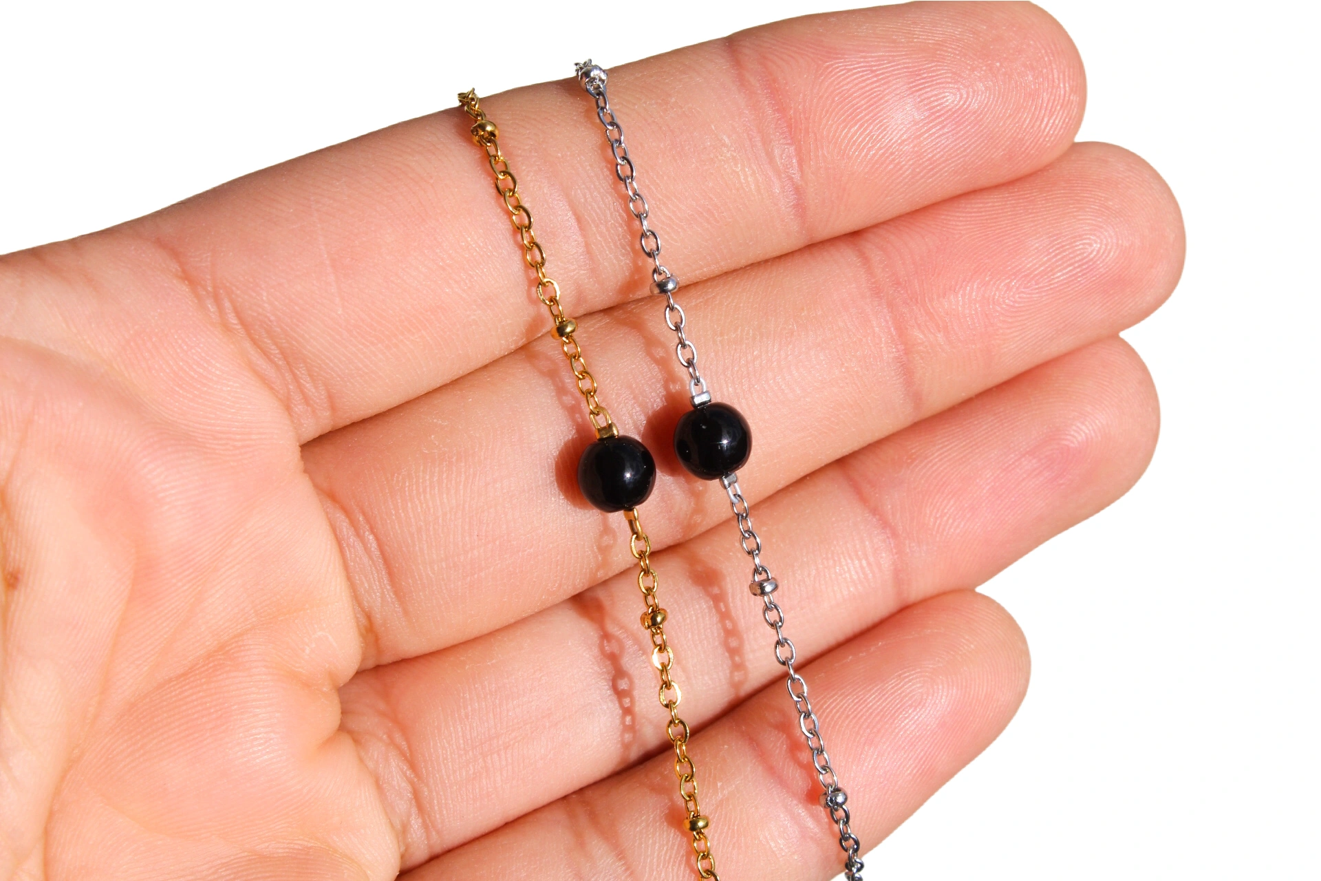 pulseira aedos obsidiana