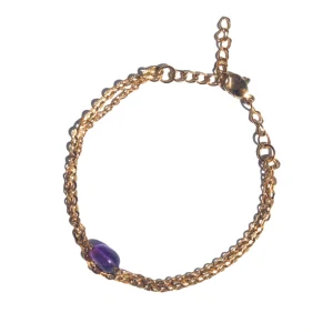 Pulseira Circe Ametista (Dourado/Prateado)