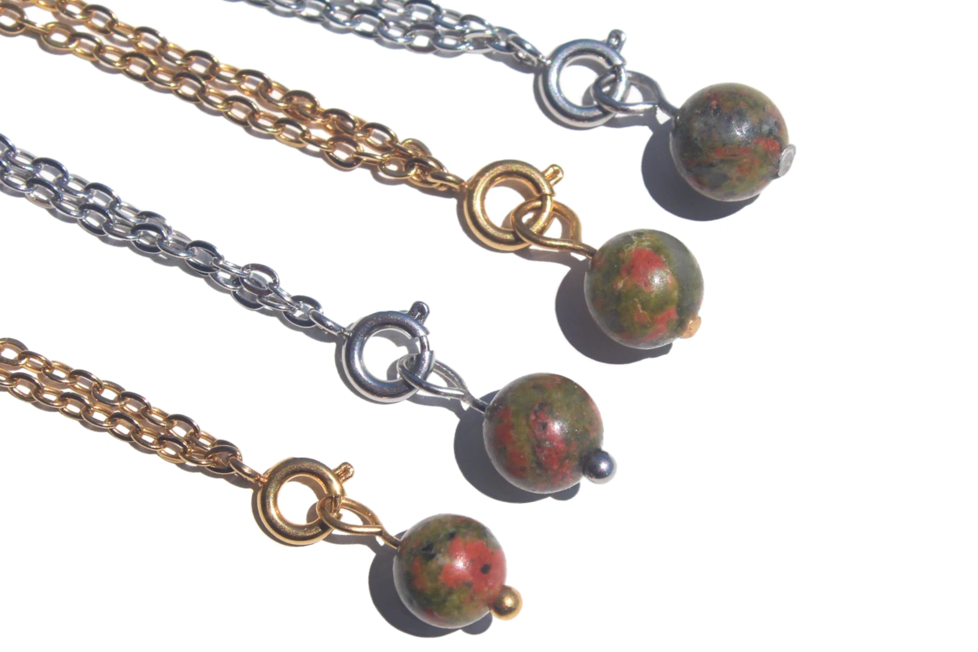 pingente-unakite-bola pingente unakite bola