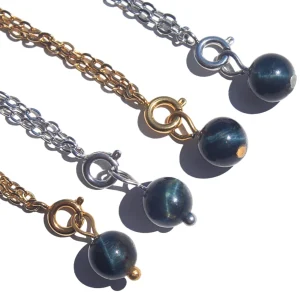 Pingente de Olho de Falcão Bola (Dourado/Prateado)